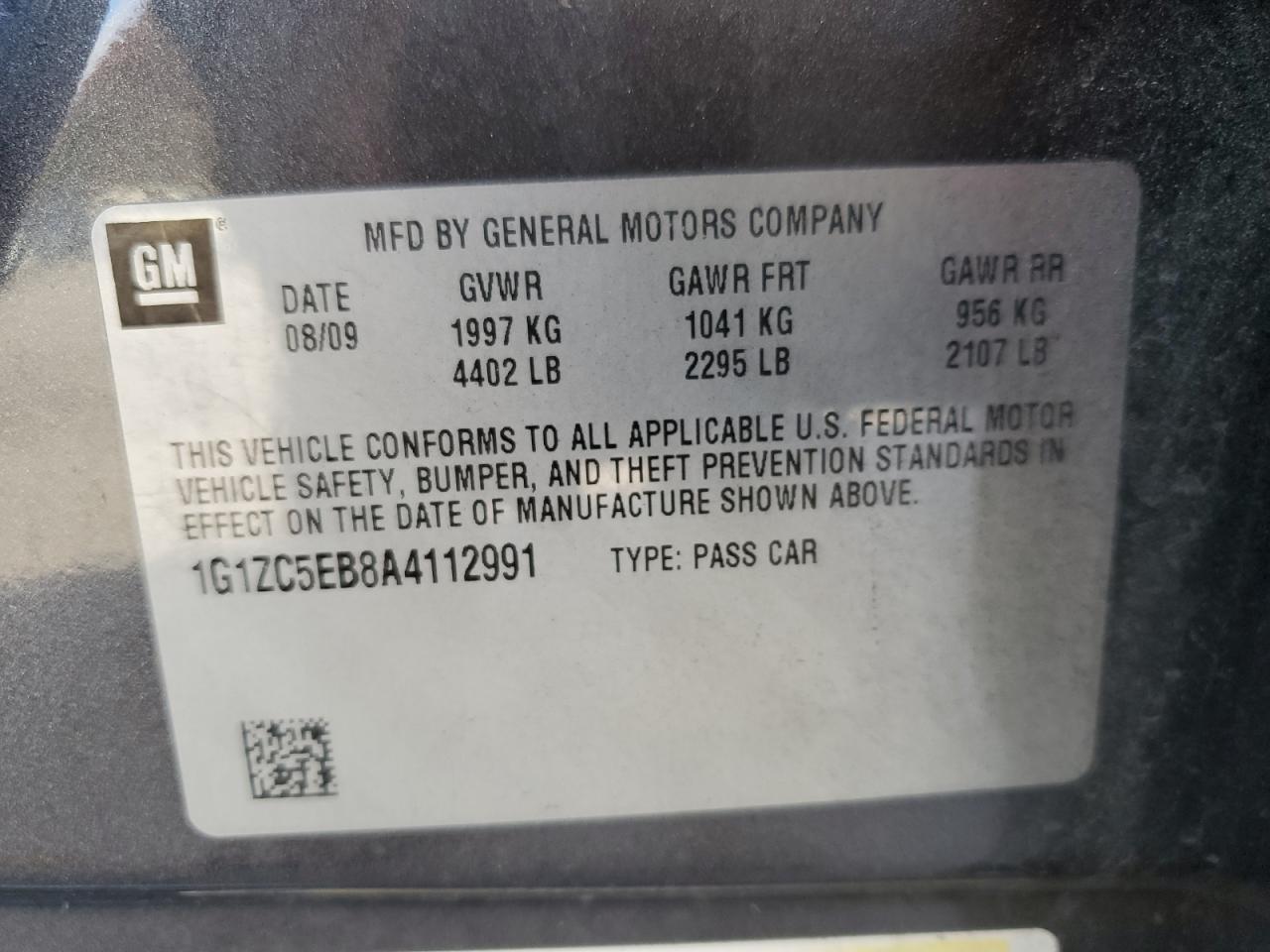 2010 CHEVROLET MALIBU