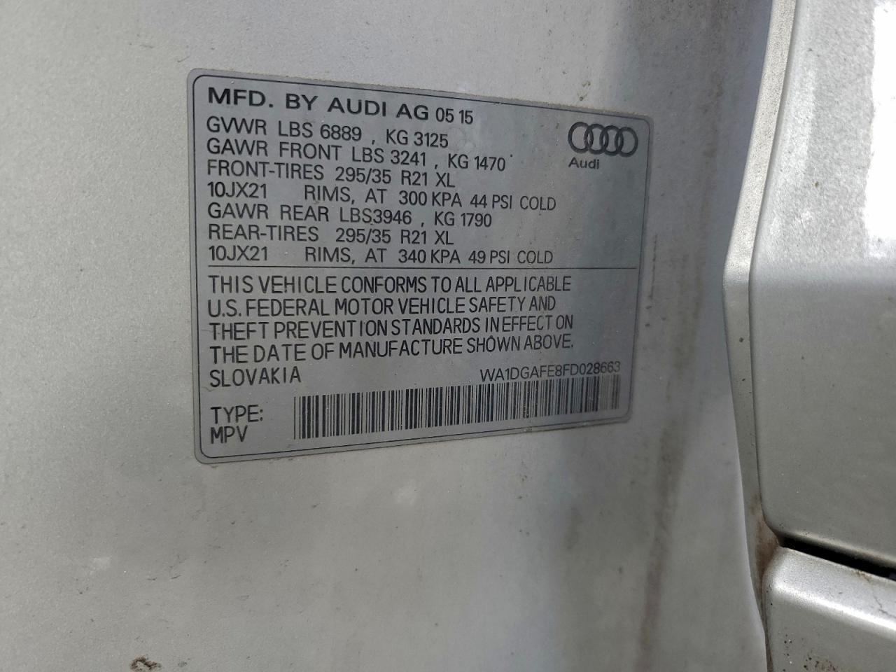 2015 AUDI Q7