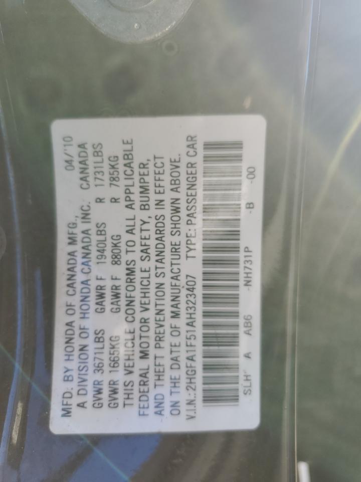 2010 HONDA CIVIC