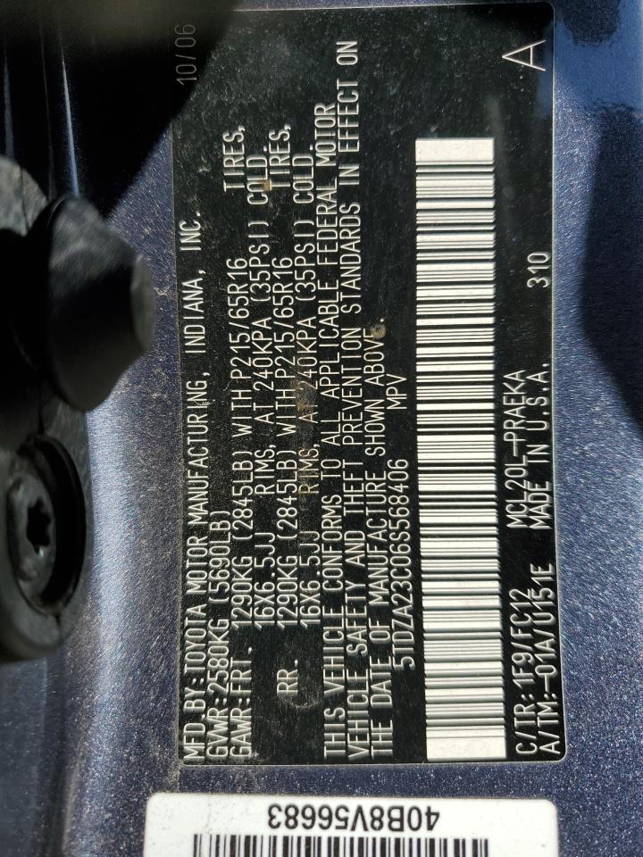 2006 TOYOTA SIENNA