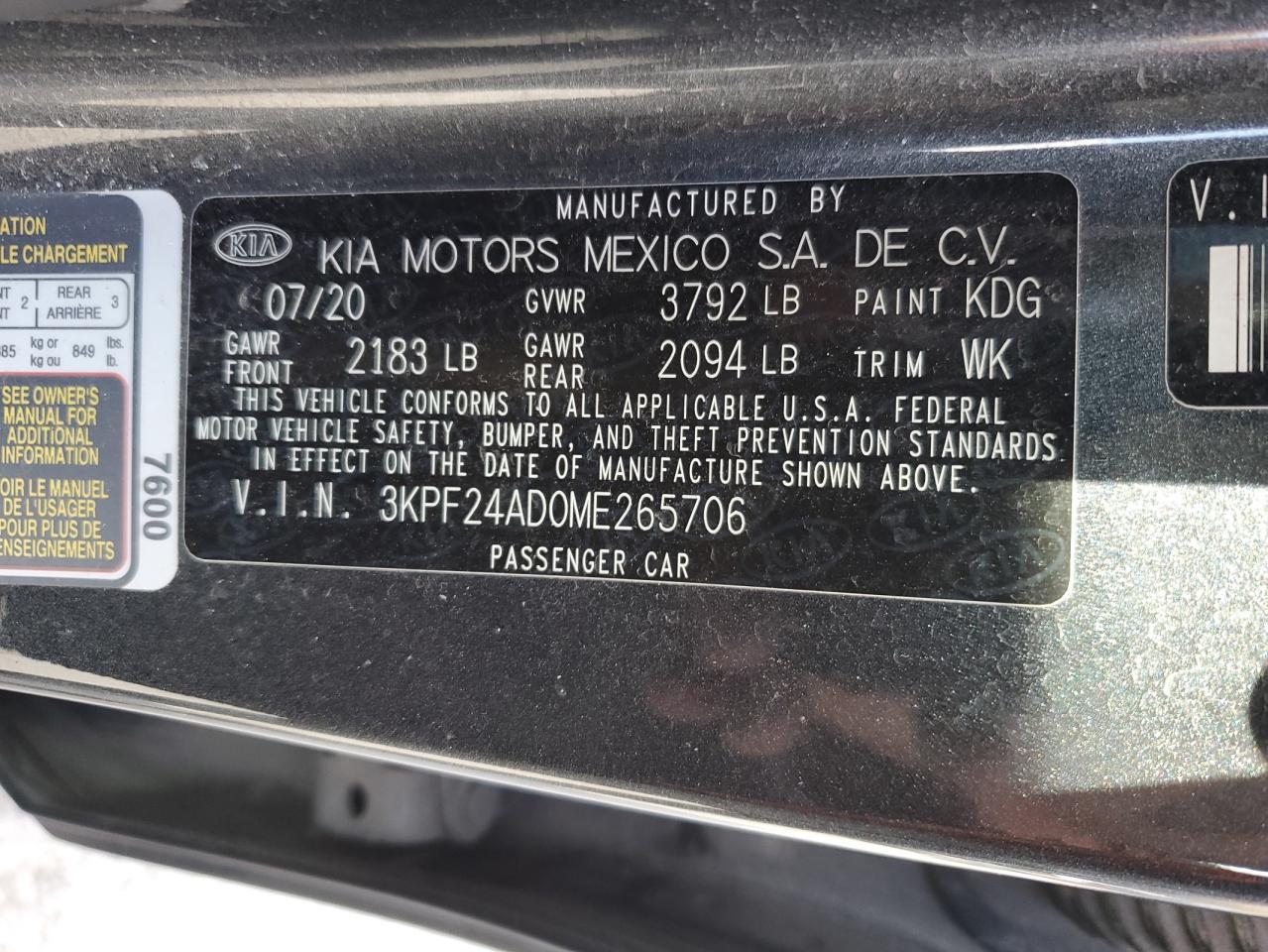 2021 KIA FORTE