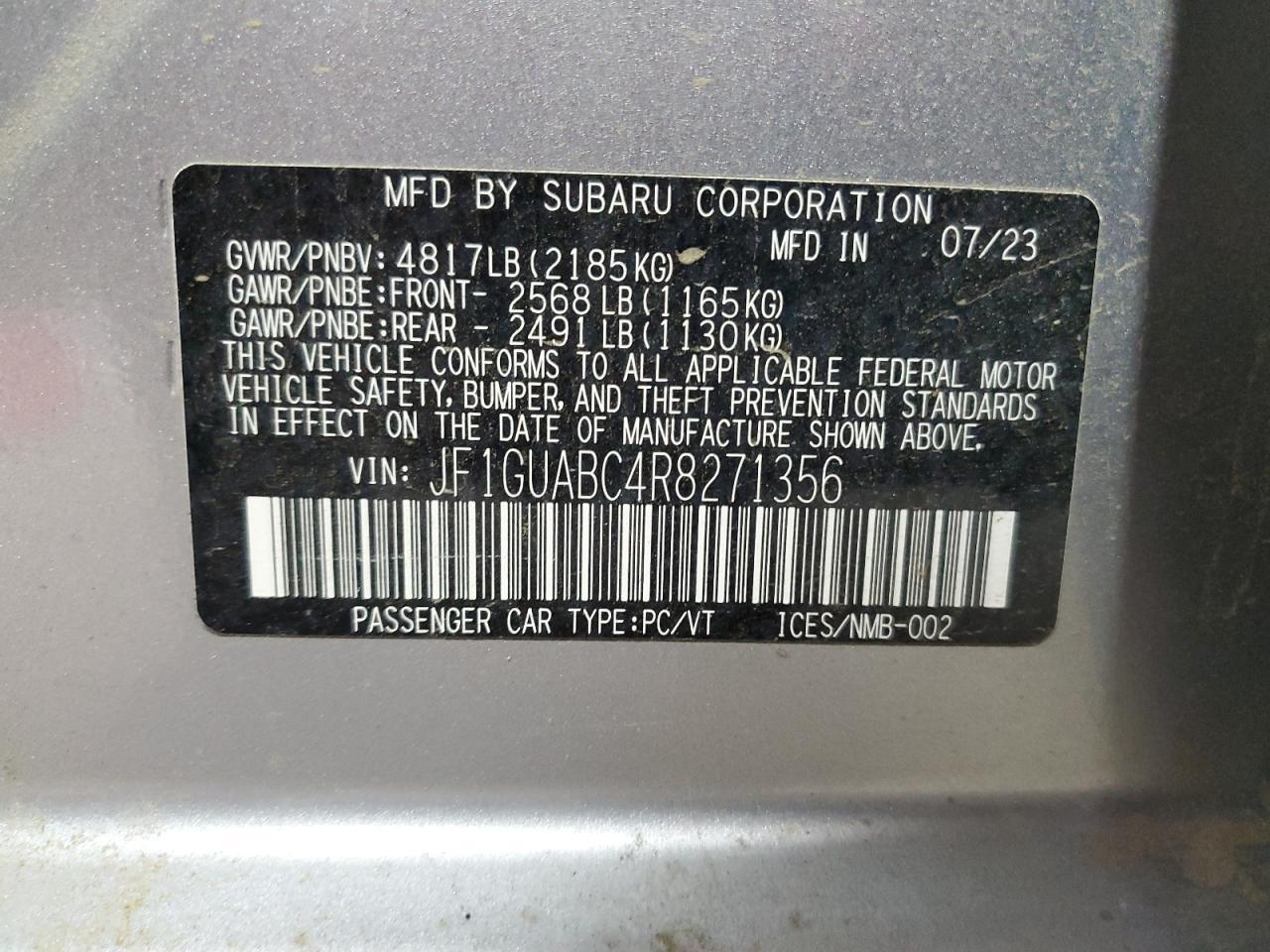 2024 SUBARU IMPREZA