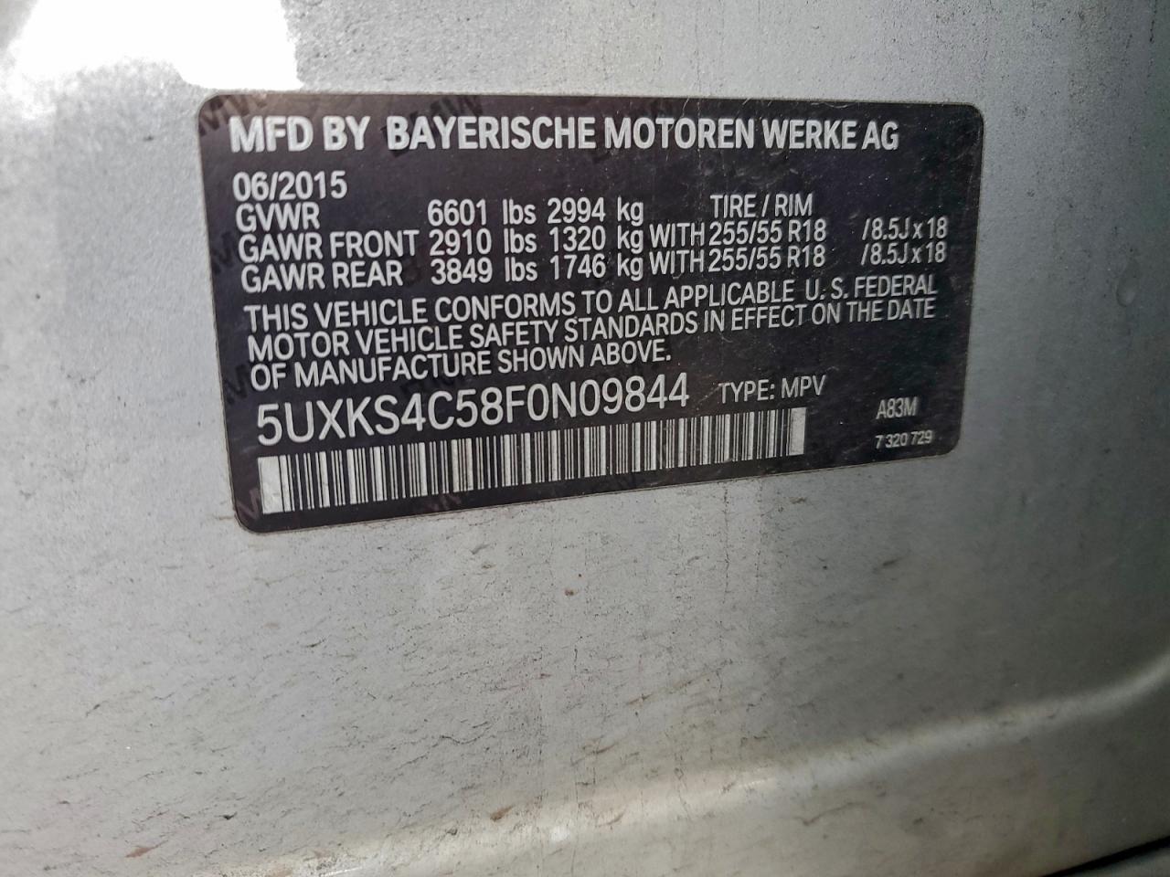 2015 BMW X5