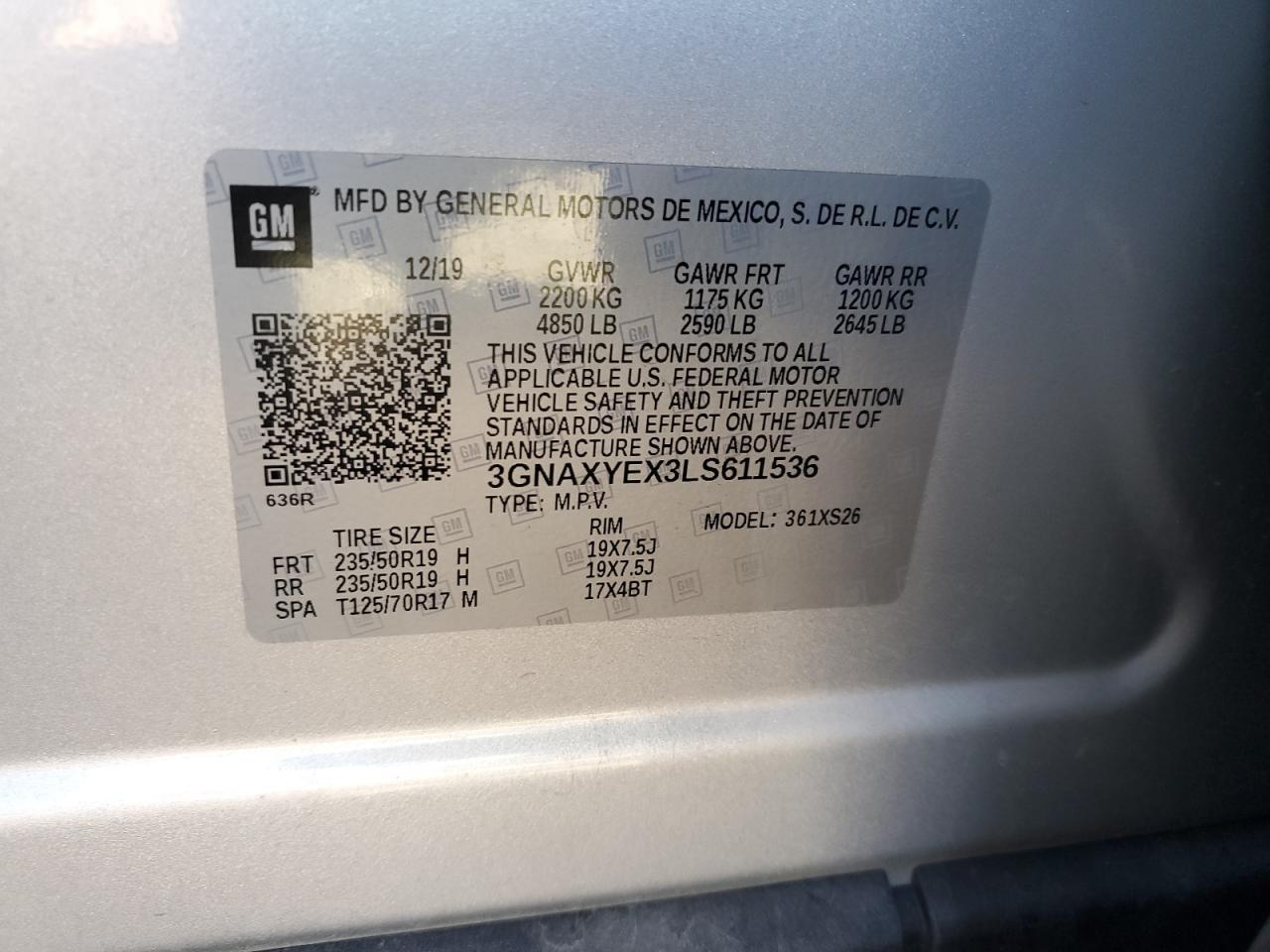 2020 CHEVROLET EQUINOX