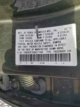 2013 HONDA ACCORD
