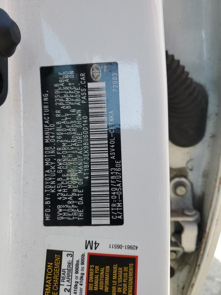 2011 TOYOTA CAMRY