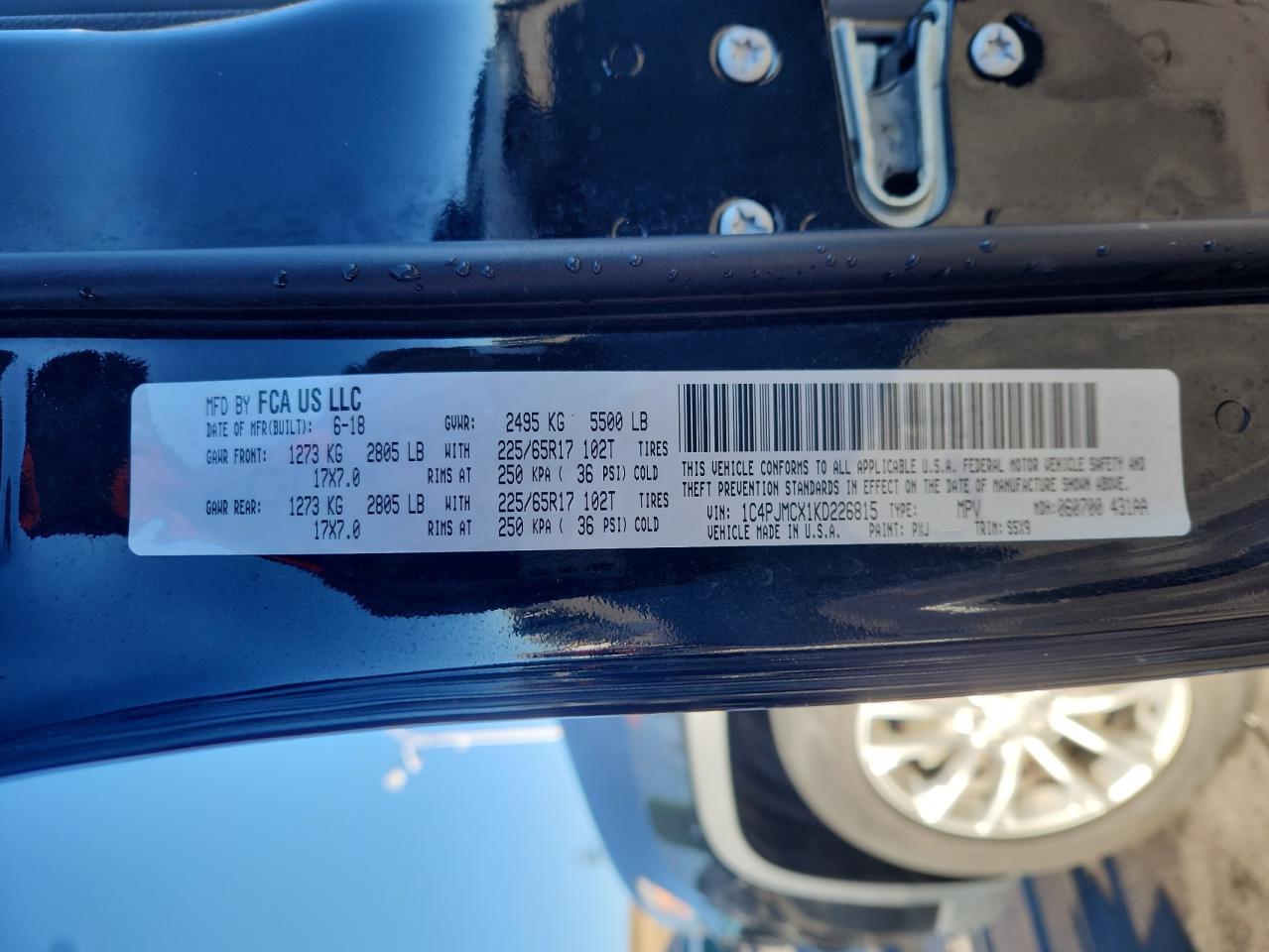 2019 JEEP CHEROKEE