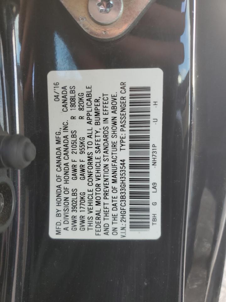 2016 HONDA CIVIC