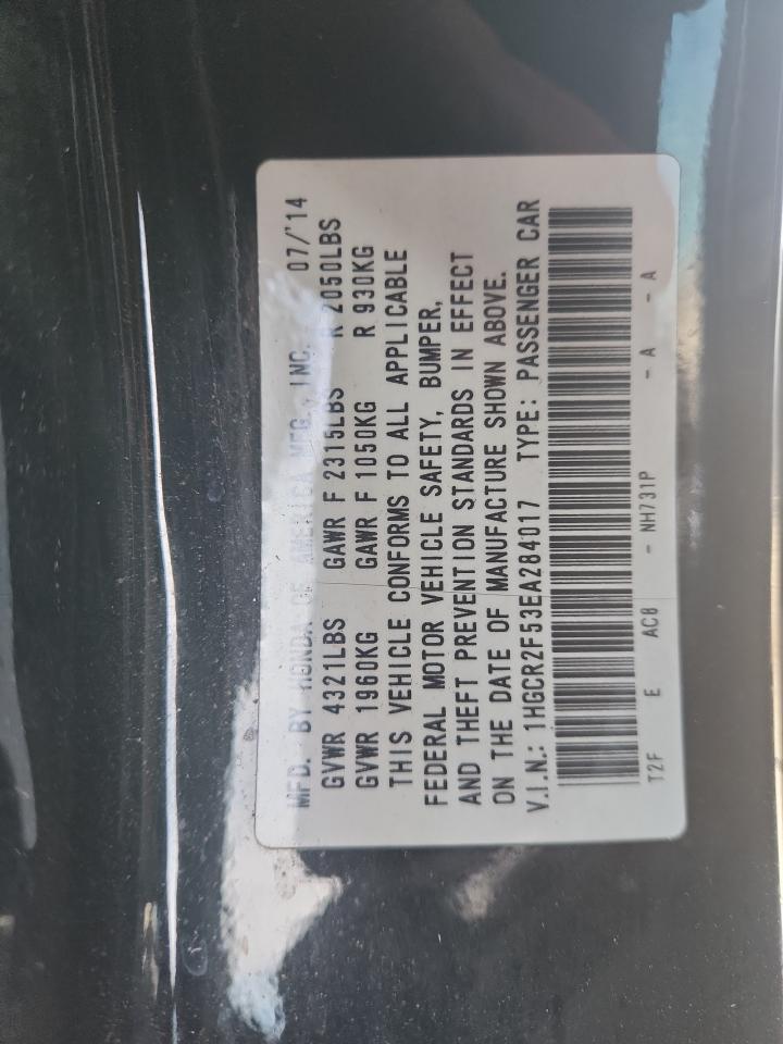 2014 HONDA ACCORD