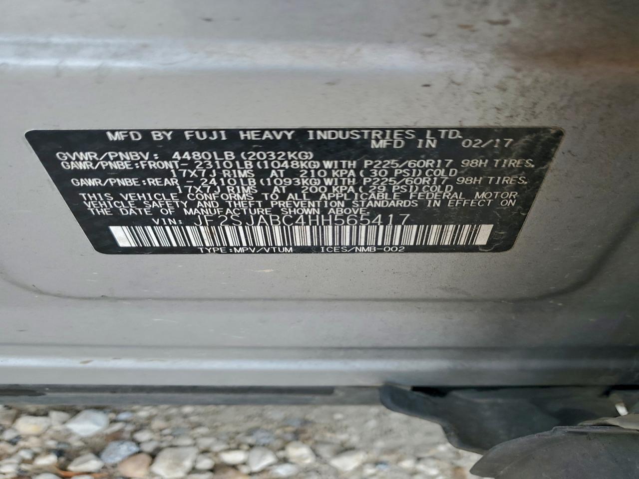 2017 SUBARU FORESTER