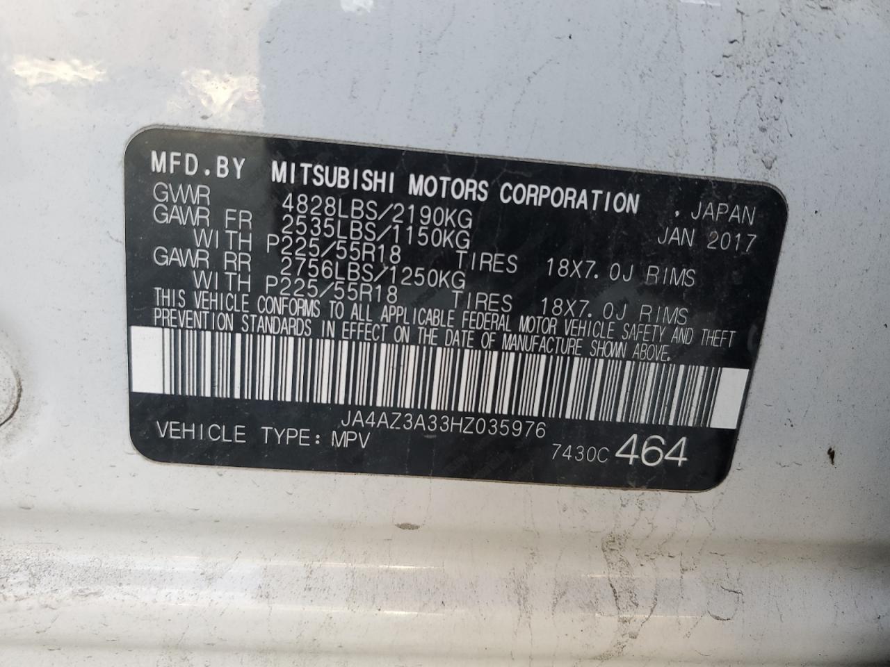 2017 MITSUBISHI outlander