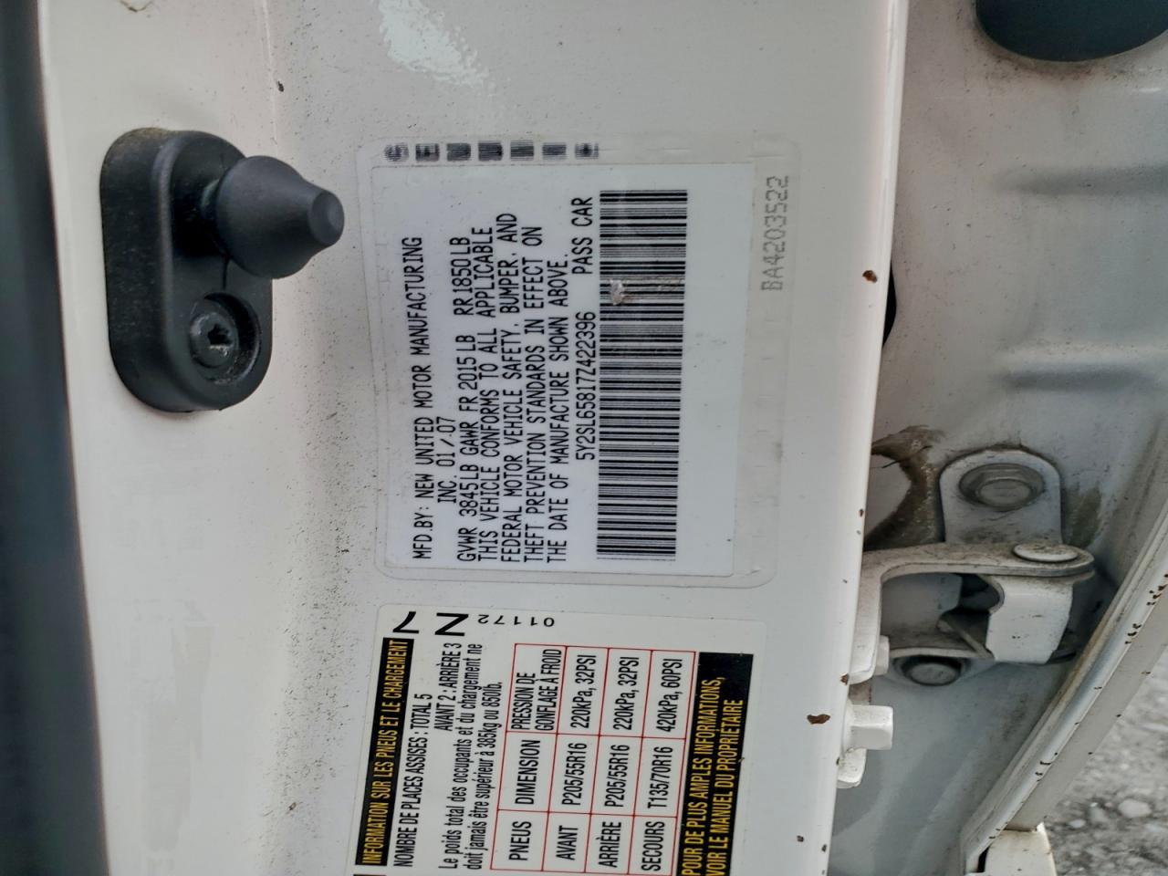 2007 PONTIAC VIBE