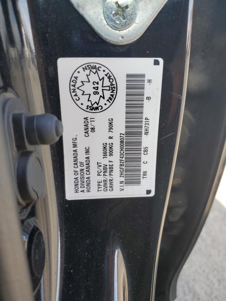 2012 HONDA CIVIC