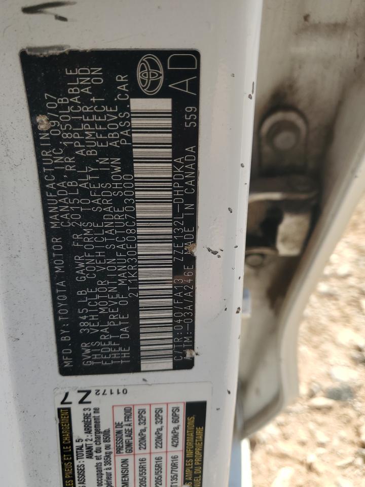 2008 TOYOTA COROLLA
