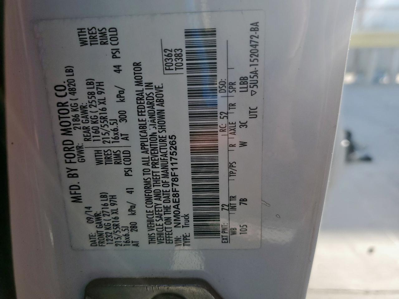 2015 FORD TRANSIT CONNECT