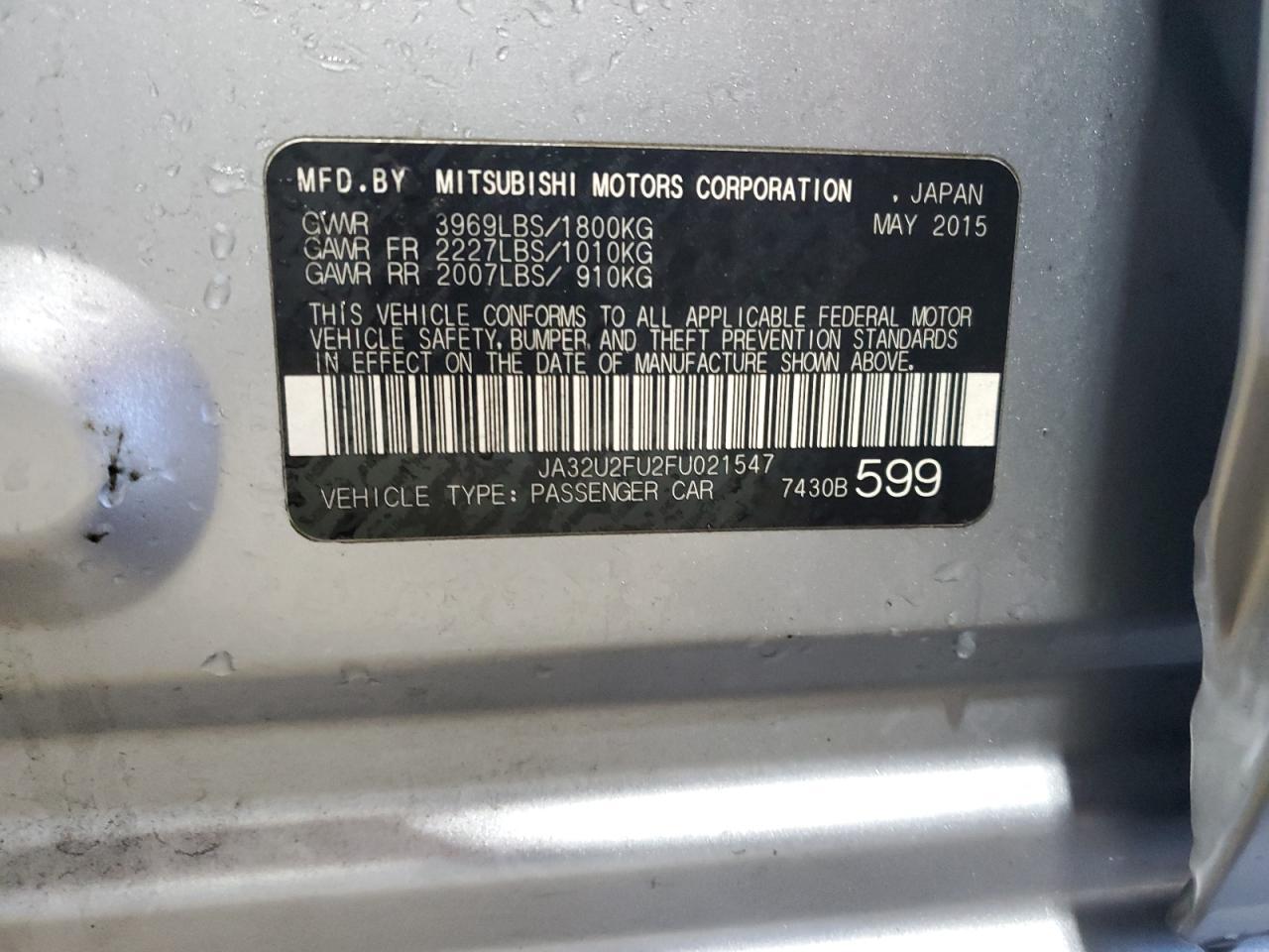 2015 MITSUBISHI LANCER
