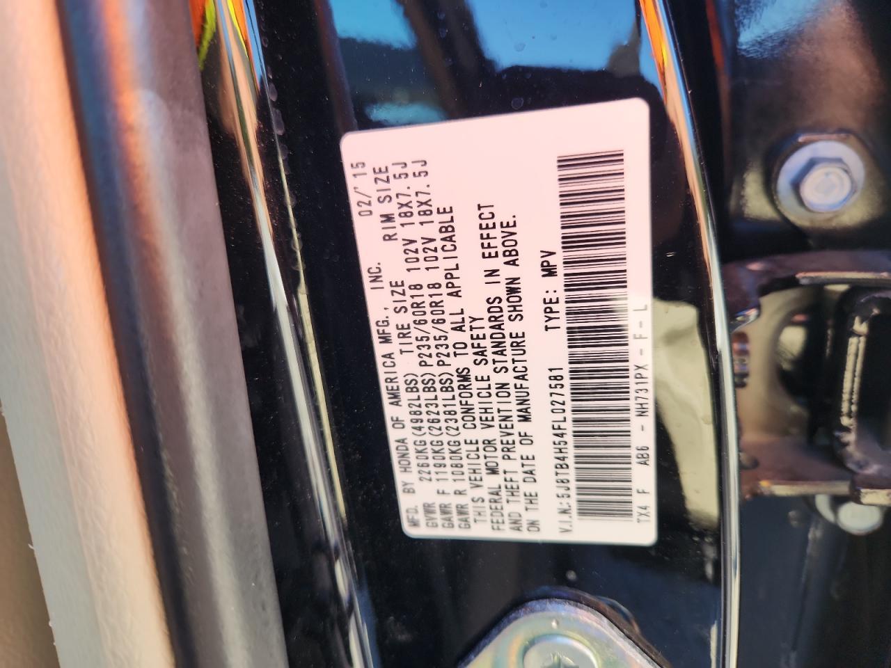2015 ACURA RDX