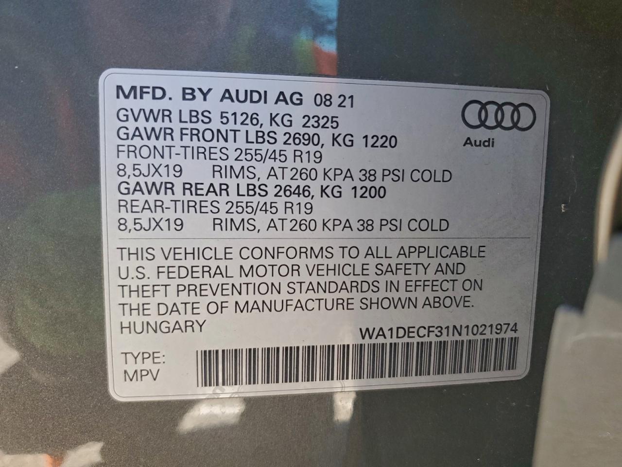 2022 AUDI Q3