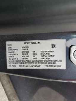 2023 TESLA MODEL 3