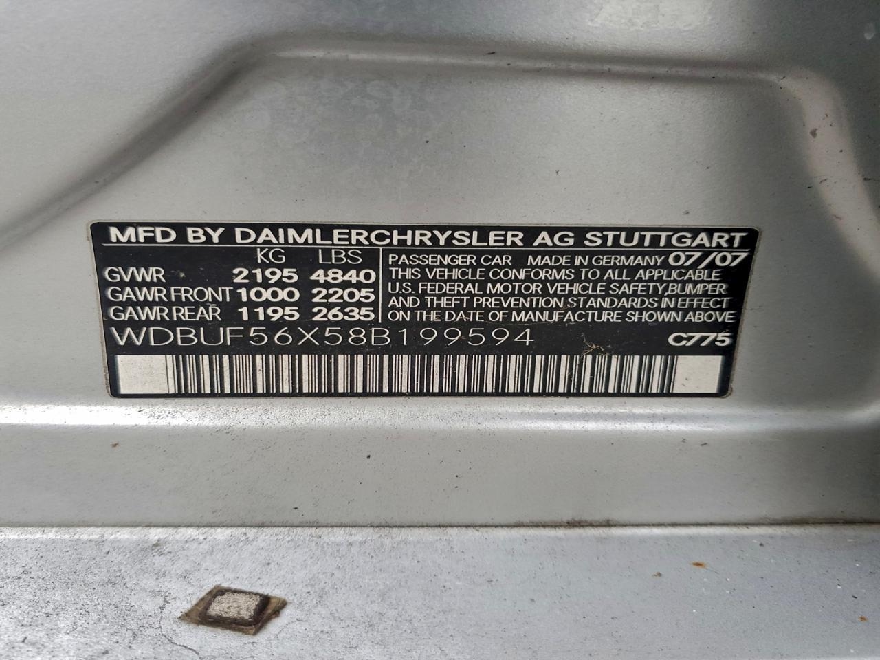 2008 MERCEDES-BENZ E-Class