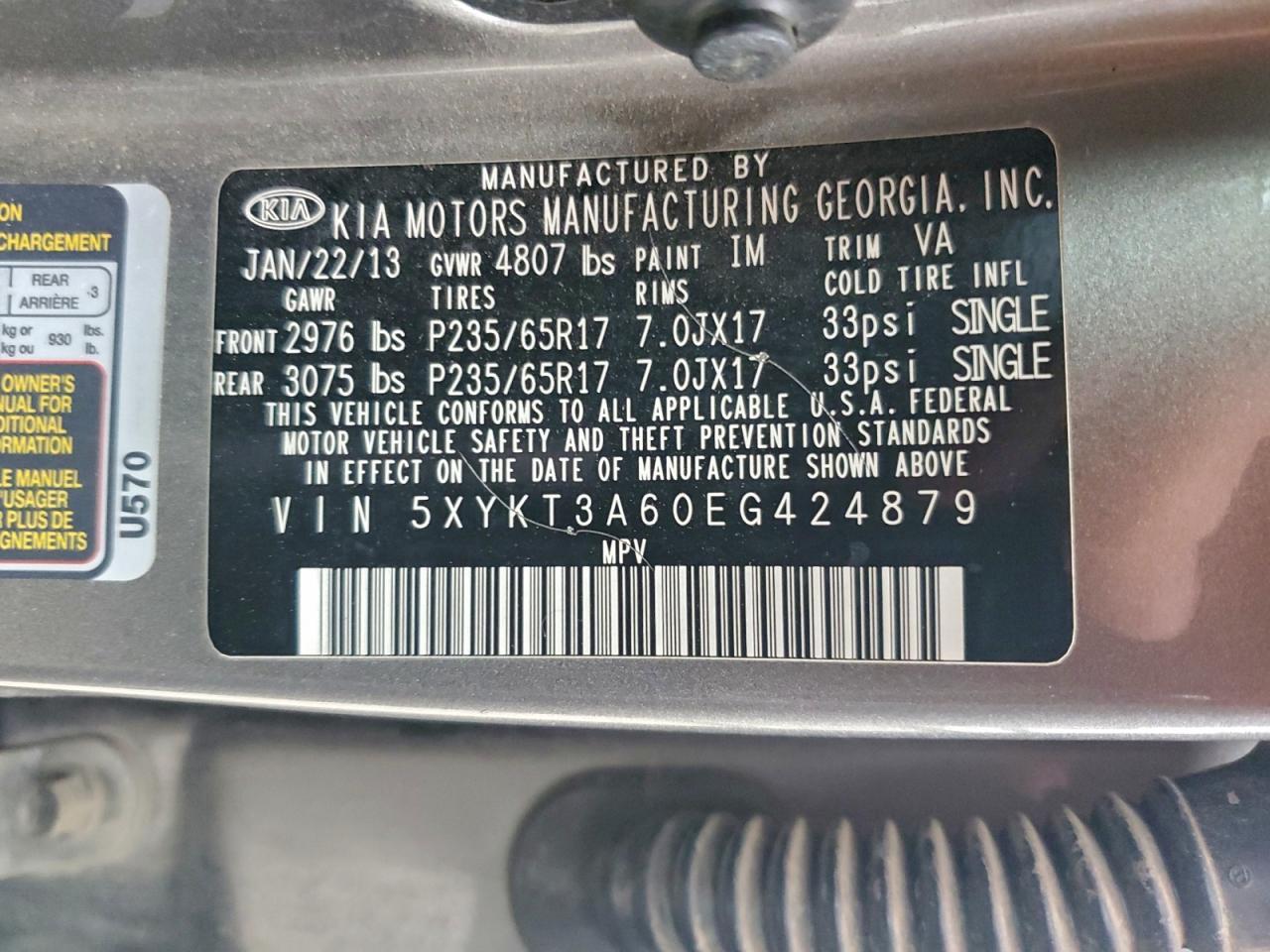 2014 KIA SORENTO