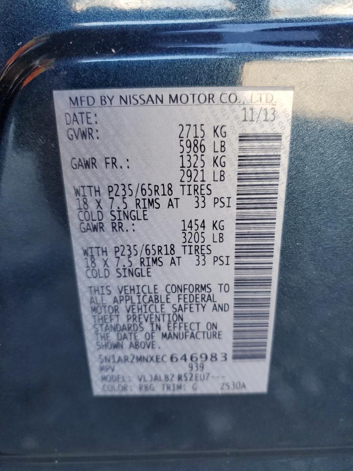 2014 NISSAN PATHFINDER
