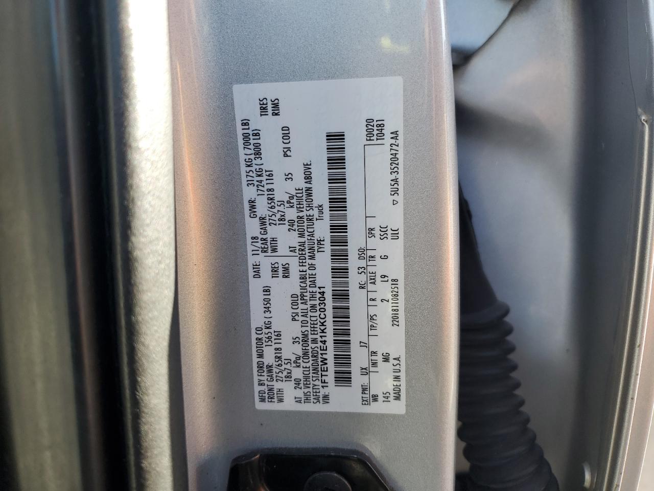 2019 FORD F-150