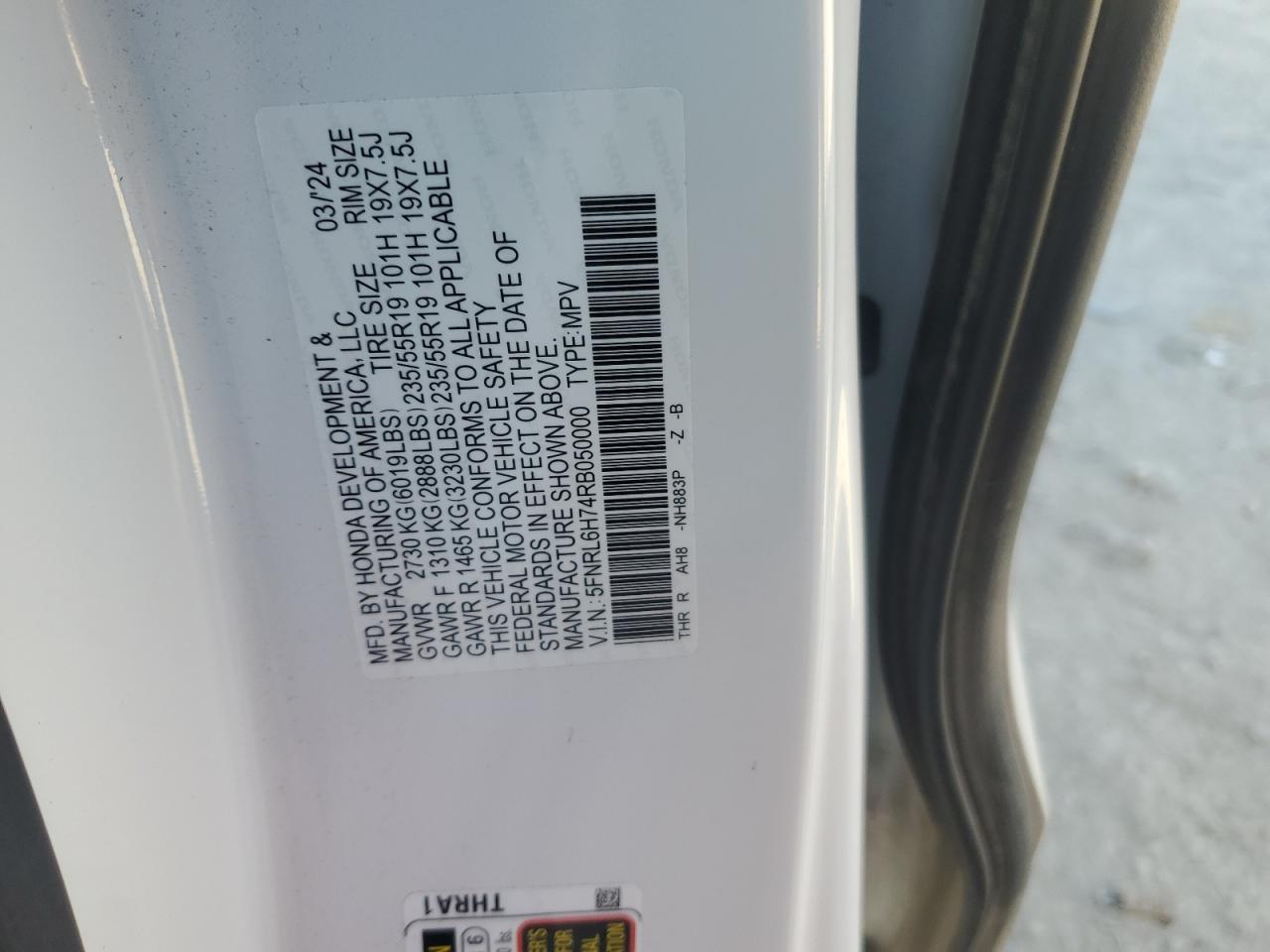 2024 HONDA ODYSSEY