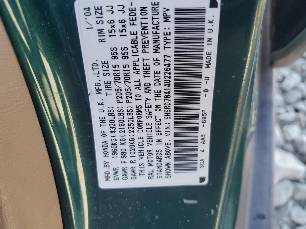 2004 HONDA CR-V