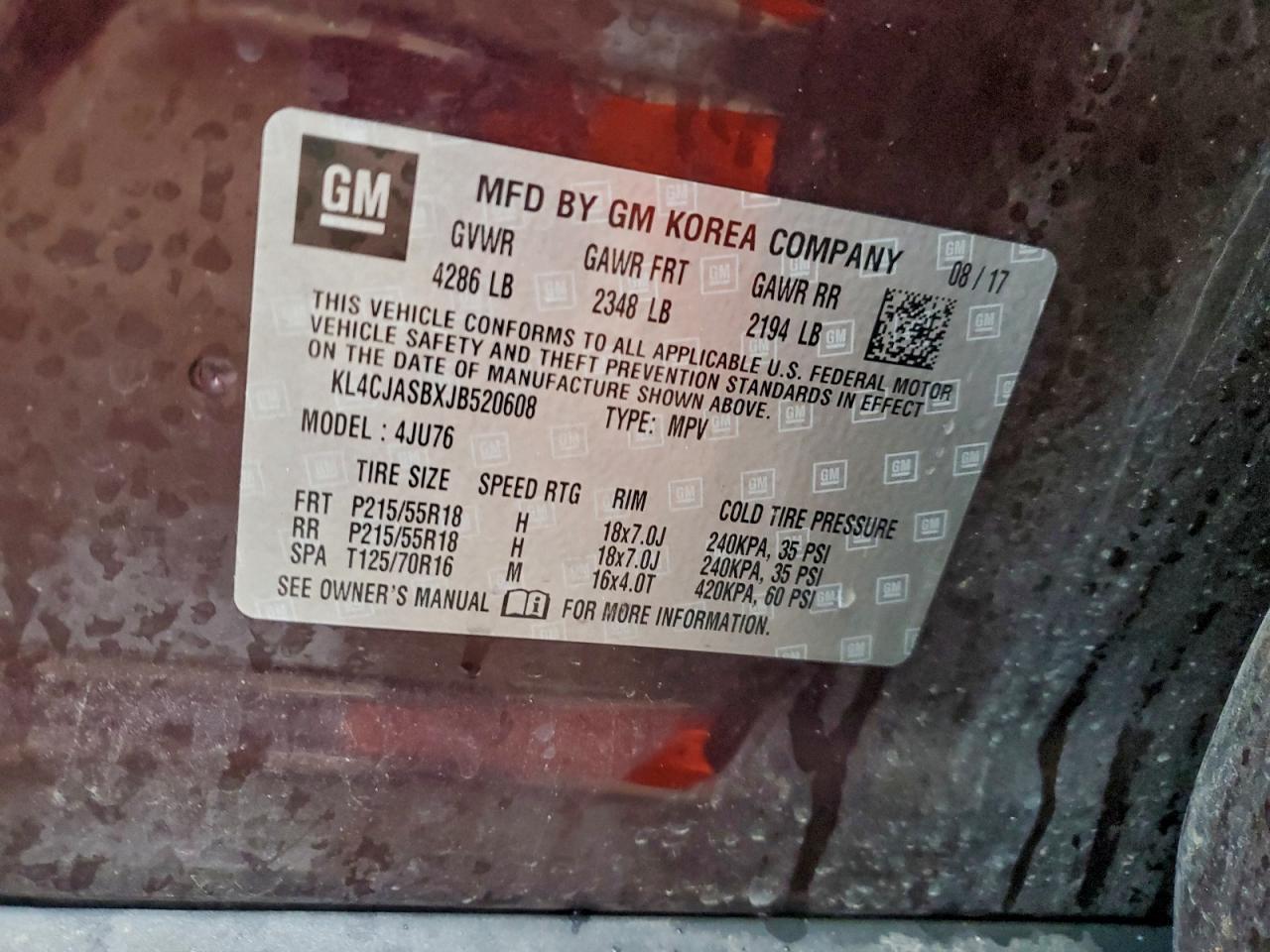 2018 BUICK ENCORE