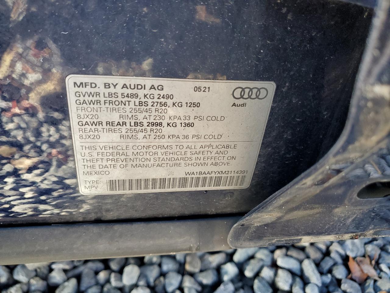 2021 AUDI Q5