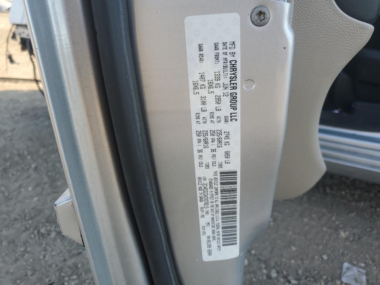 2012 DODGE GRAND CARAVAN