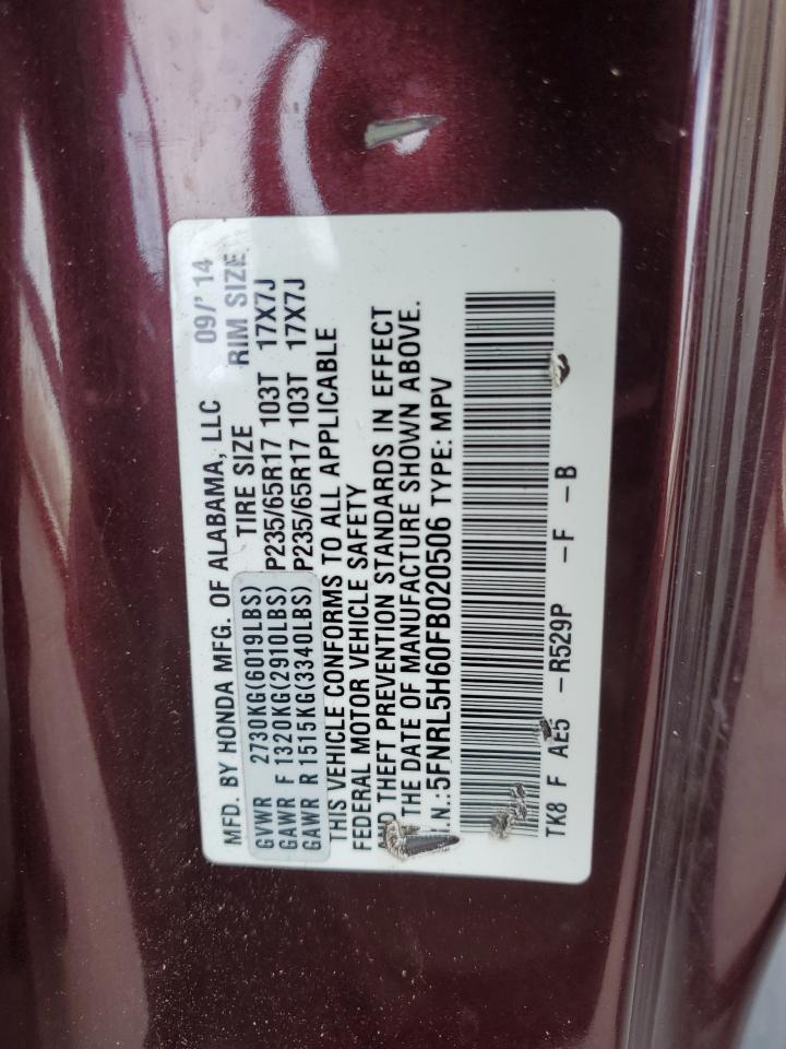 2015 HONDA ODYSSEY