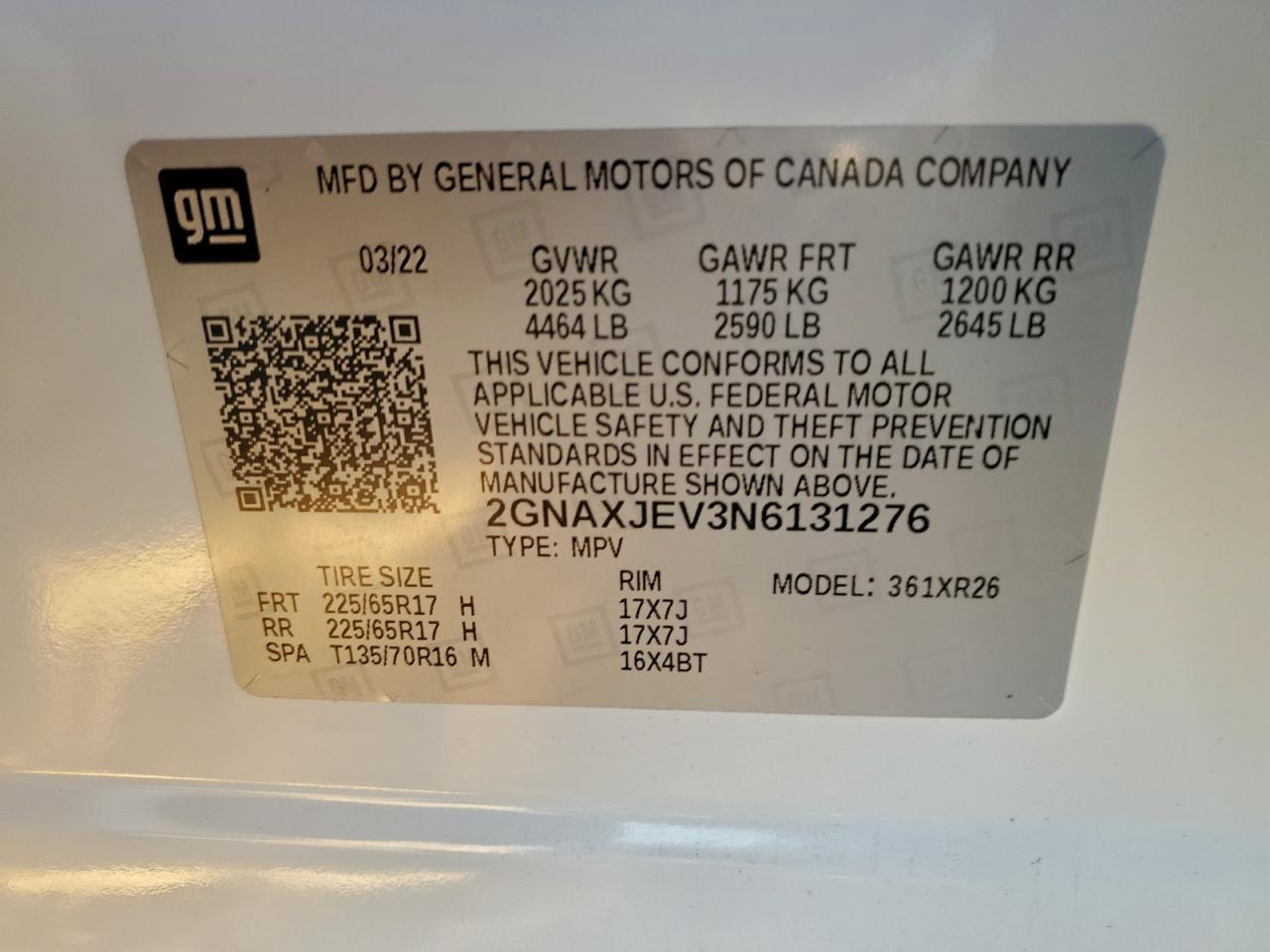 2022 CHEVROLET EQUINOX