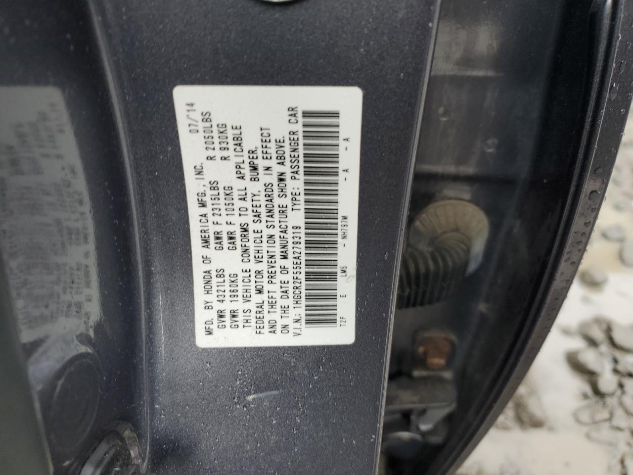 2014 HONDA ACCORD