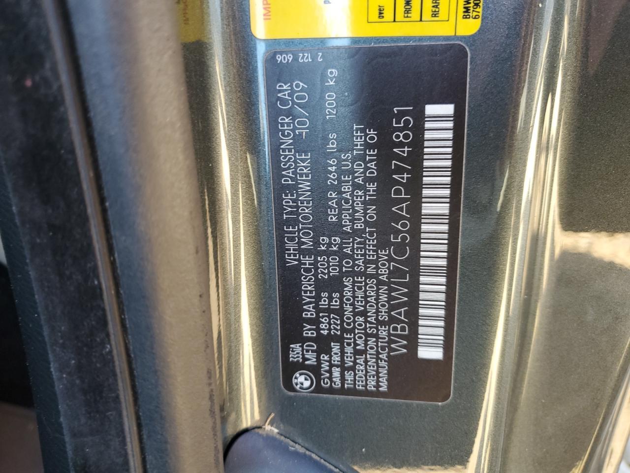 2010 BMW 3 SERIES