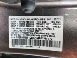 2012 HONDA CR-V