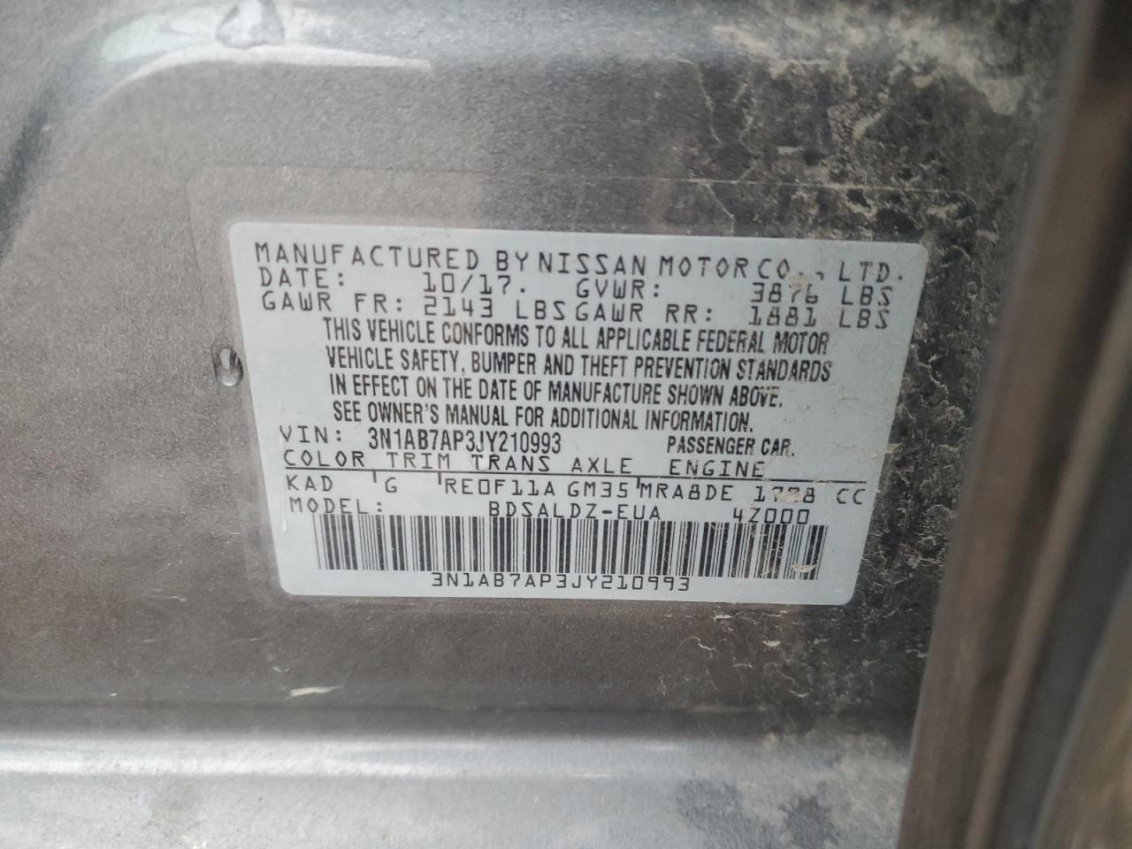 2018 NISSAN SENTRA