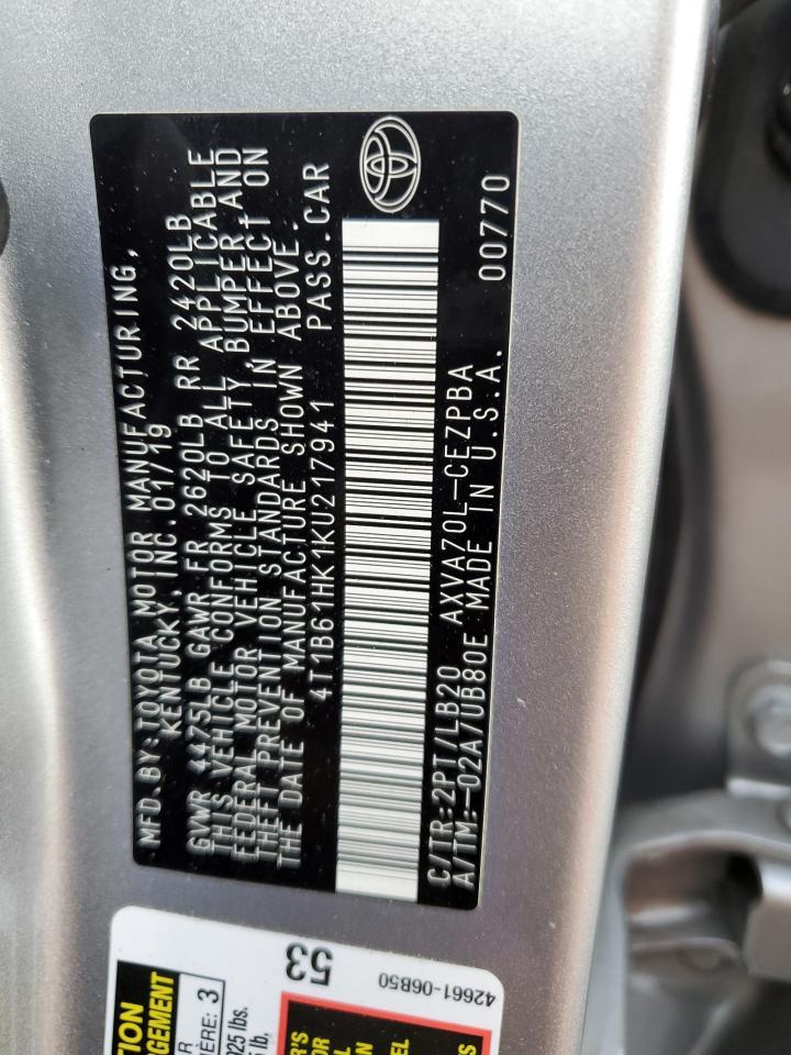 2019 TOYOTA CAMRY