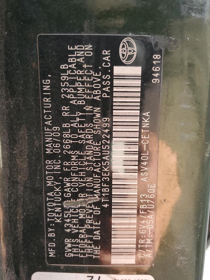 2010 TOYOTA CAMRY