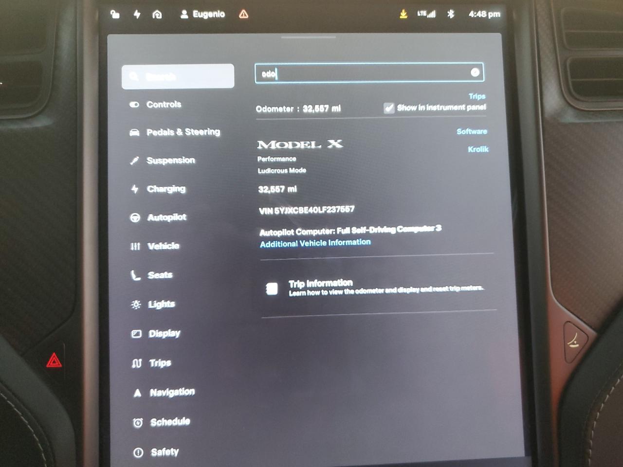 2020 TESLA MODEL X