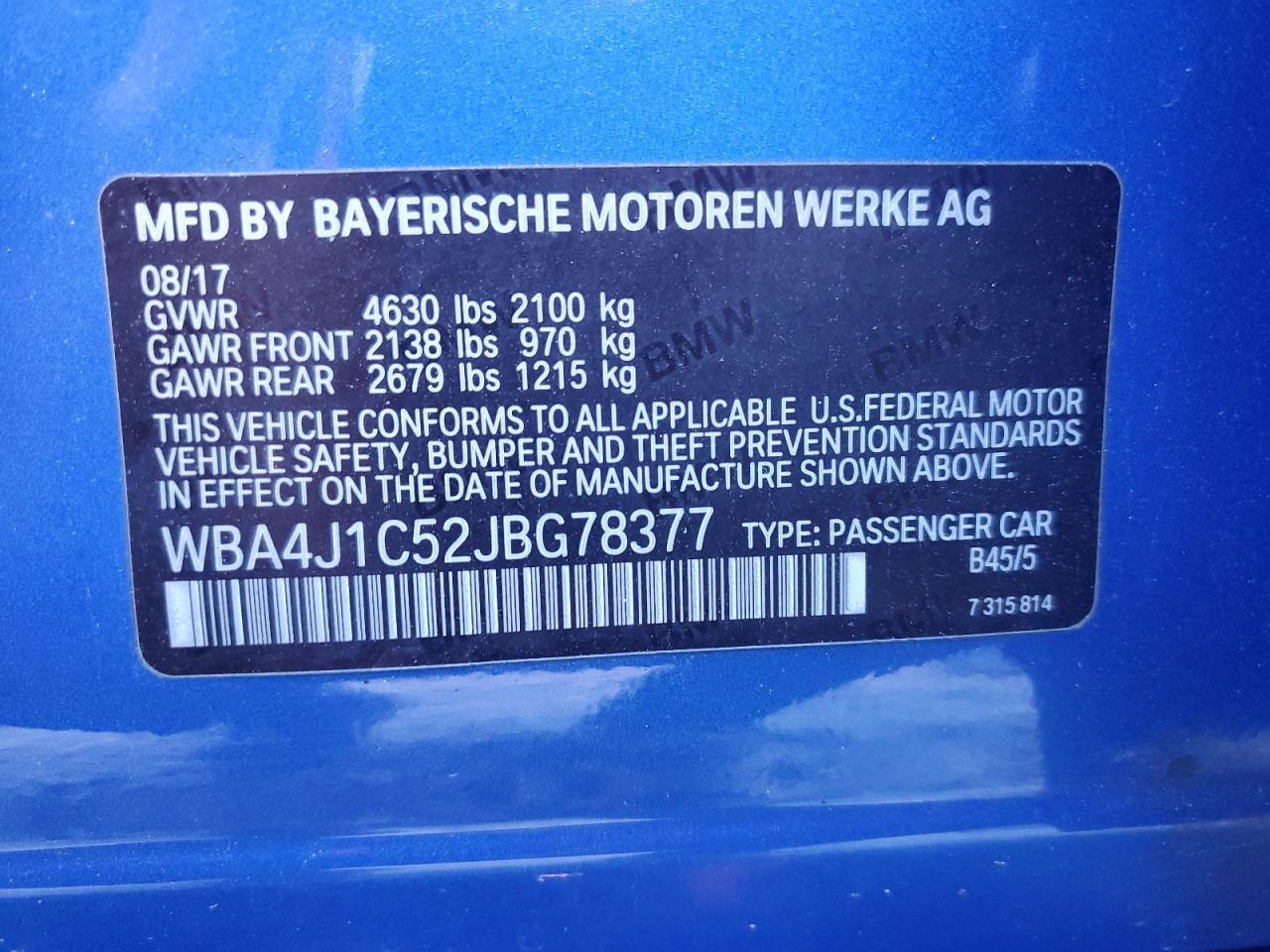 2018 BMW 4 Series