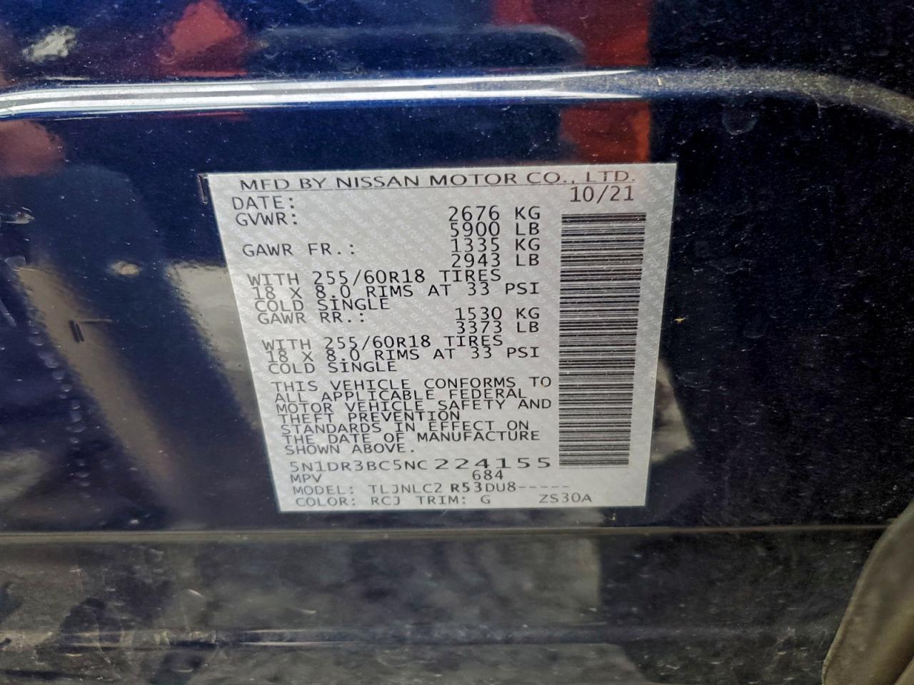 2022 NISSAN PATHFINDER