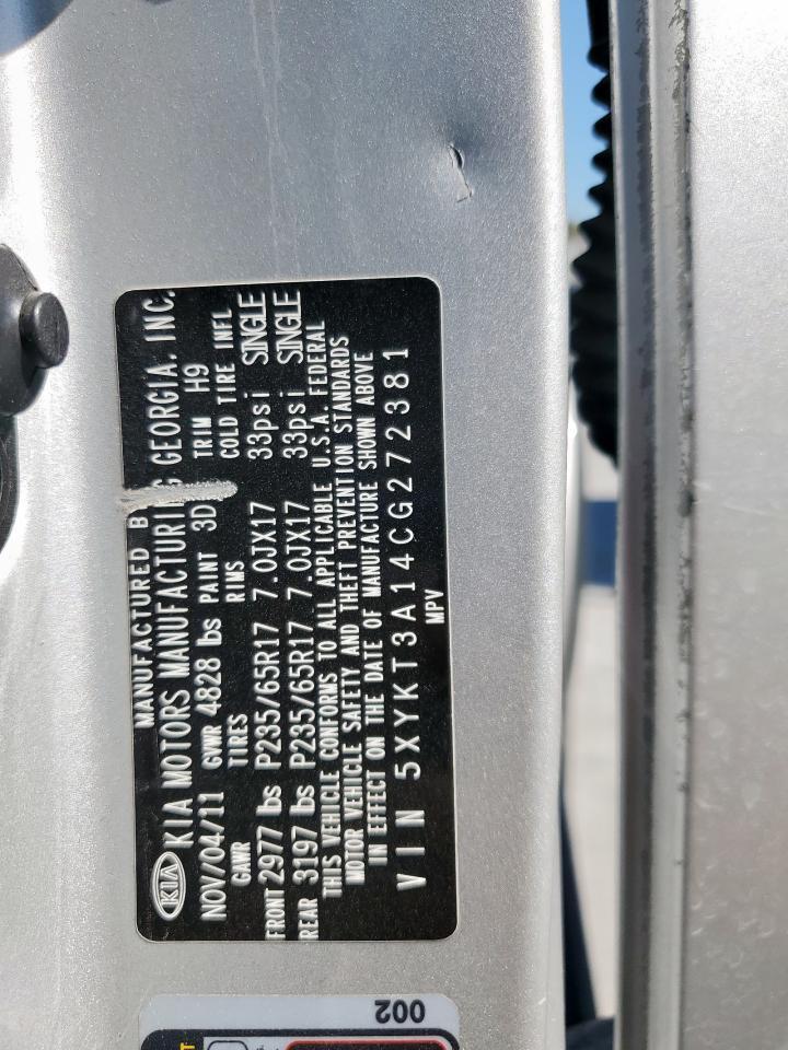 2012 KIA SORENTO