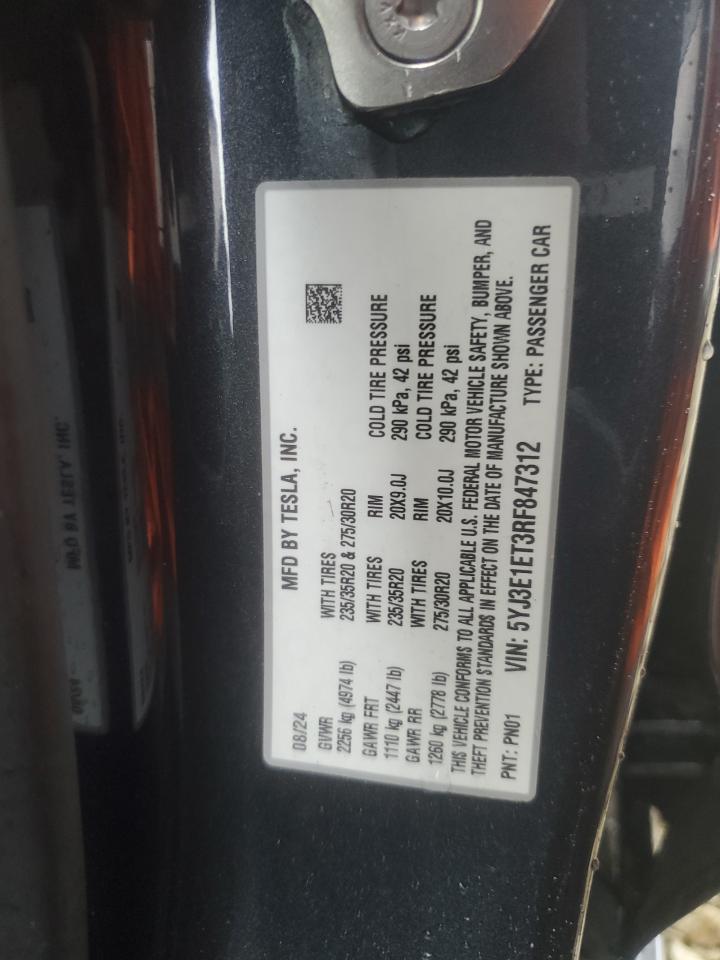 2024 TESLA MODEL 3