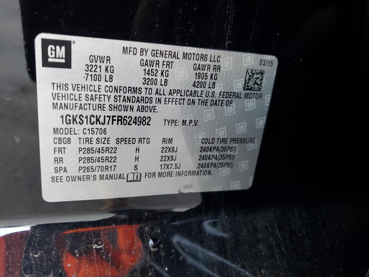 2015 GMC Yukon