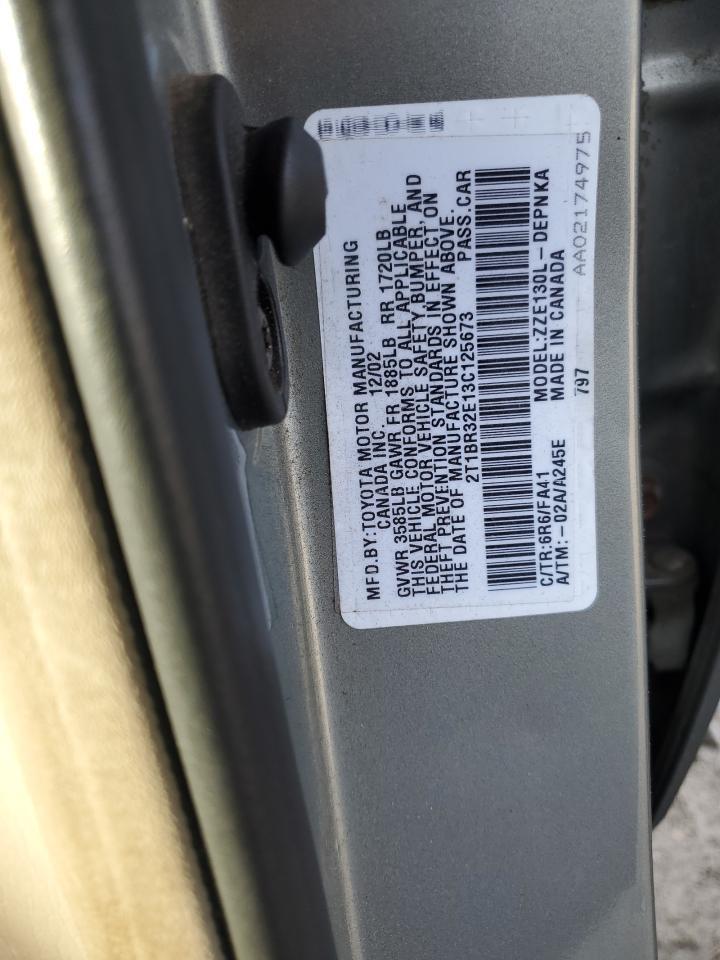 2003 TOYOTA COROLLA