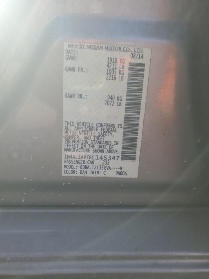 2015 NISSAN ALTIMA