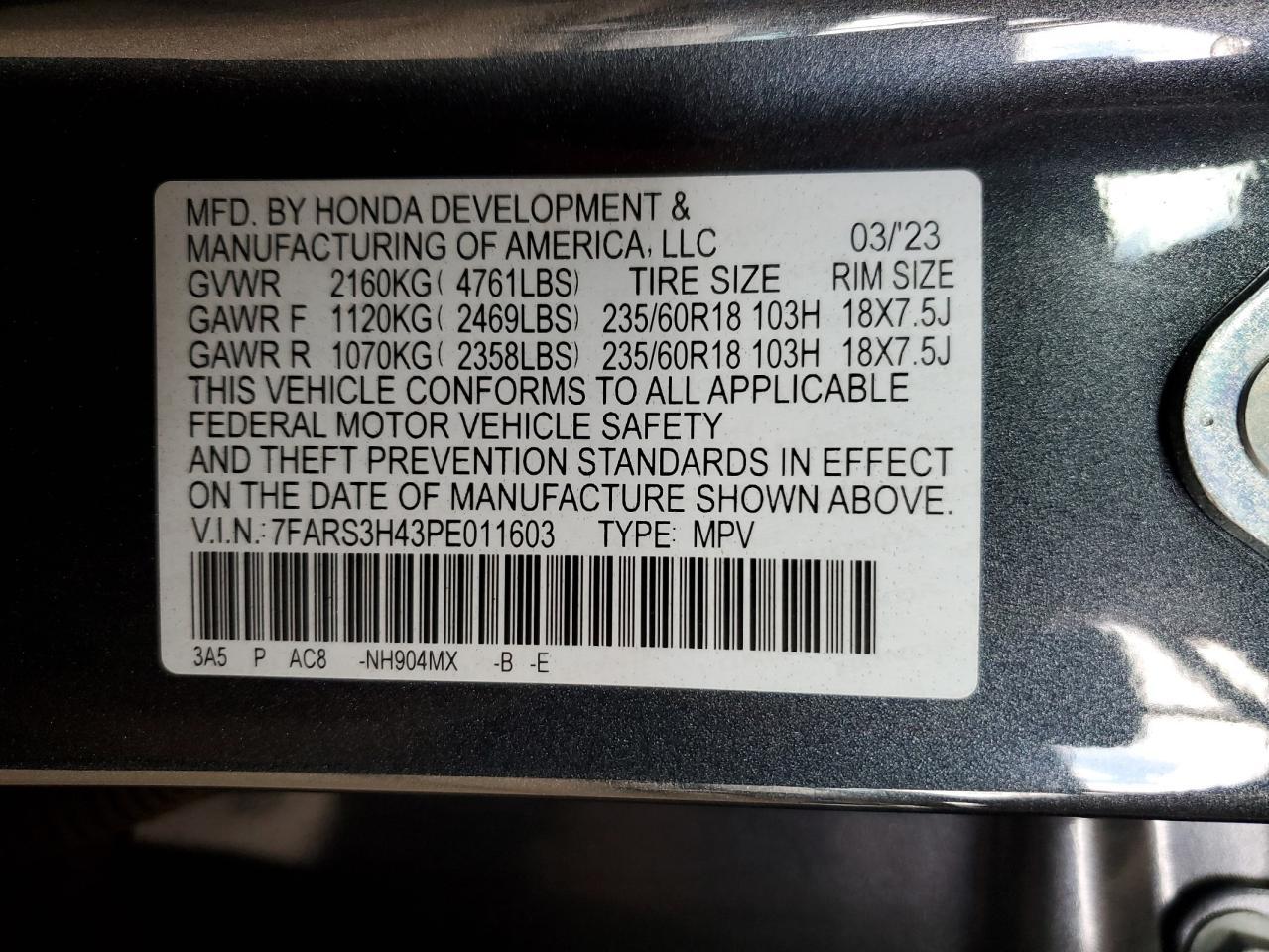 2023 HONDA CR-V