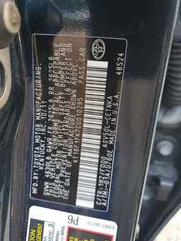 2012 TOYOTA CAMRY